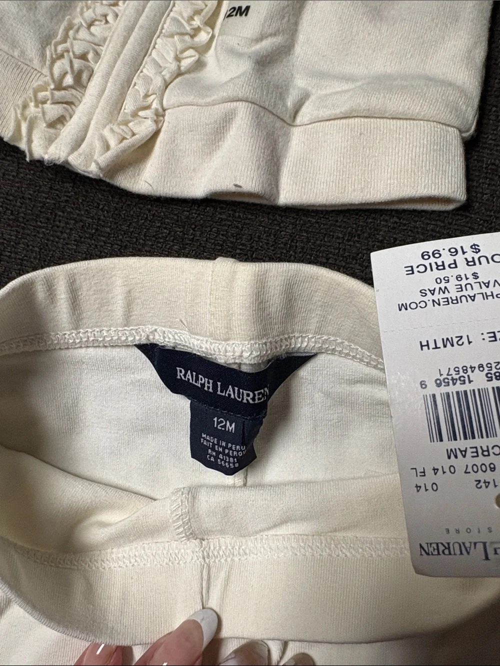 Ralph Lauren cream hooded